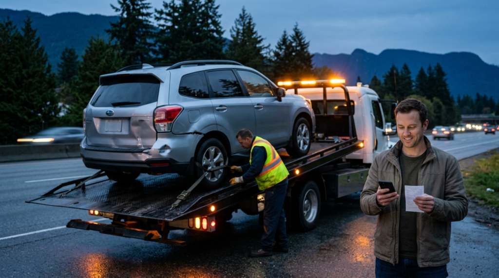 claiming towing expenses